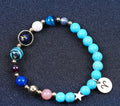Twelve Constellation Constellation Blue San Bracelet 8mm Turquoise Beaded