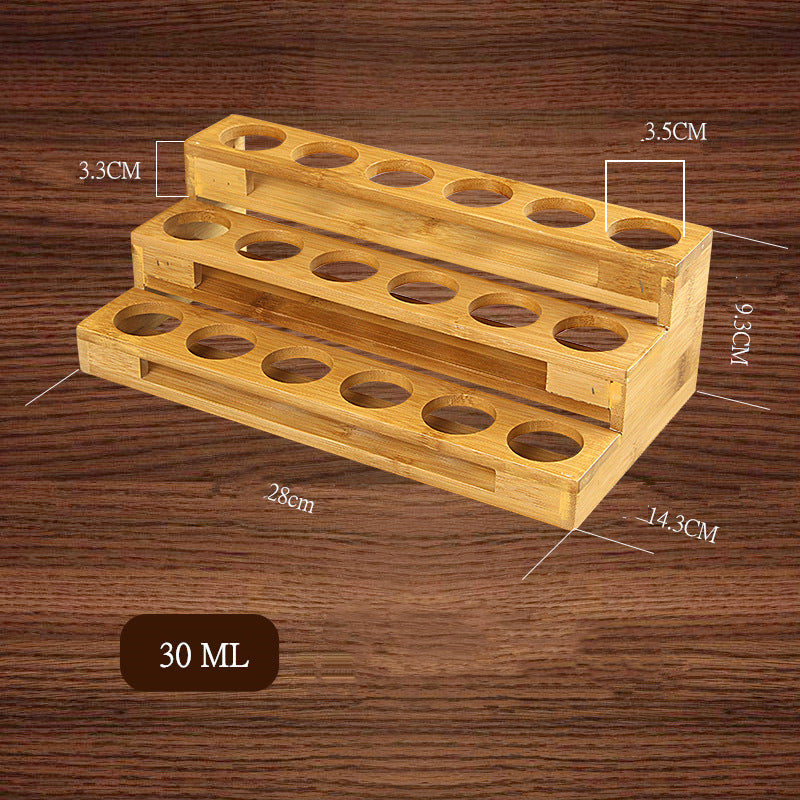 Essential Oil Bottle Display Rack Multi-grid Ladder Classification Storage Box