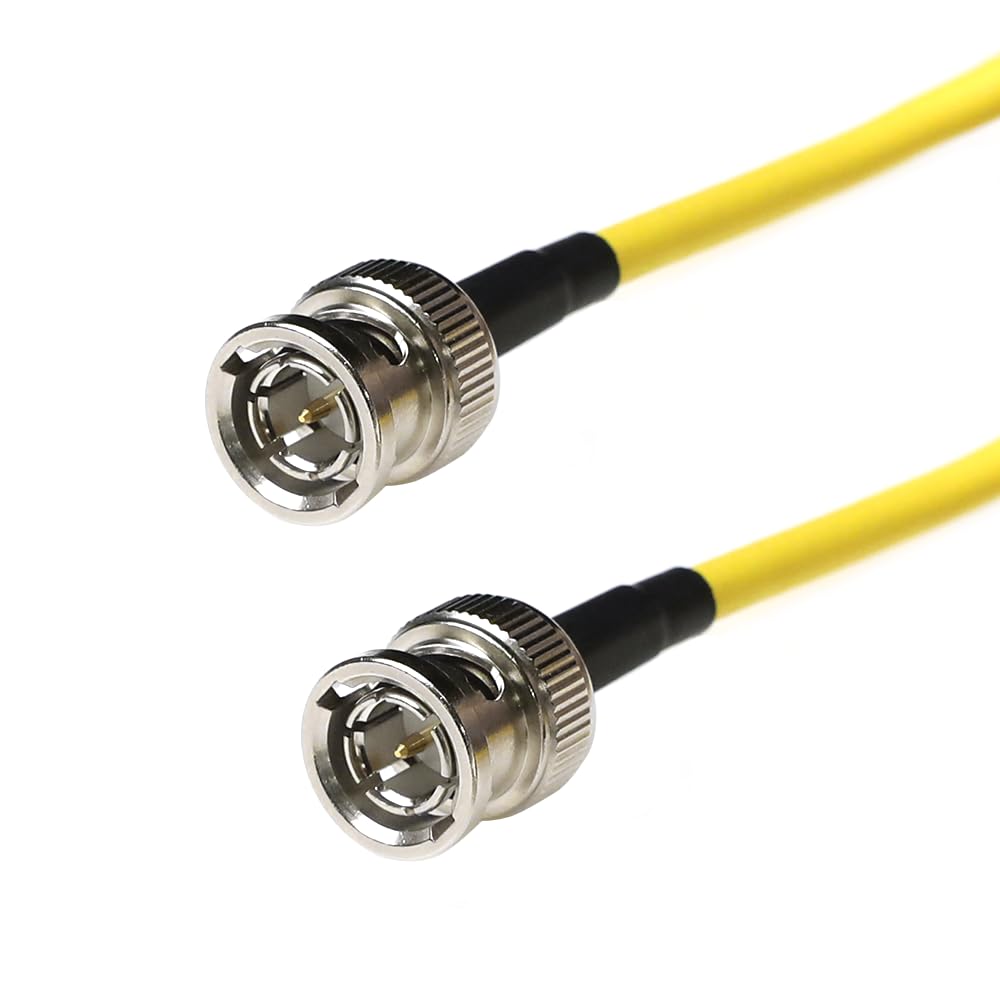 Alvin's Cables 12G SDI Cable Flexible, BNC Male to Male Right Angle for RED Komodo| Atomos Monitor 75 Ohm Shielded Cable for 4K Video Camera 50cm|19in