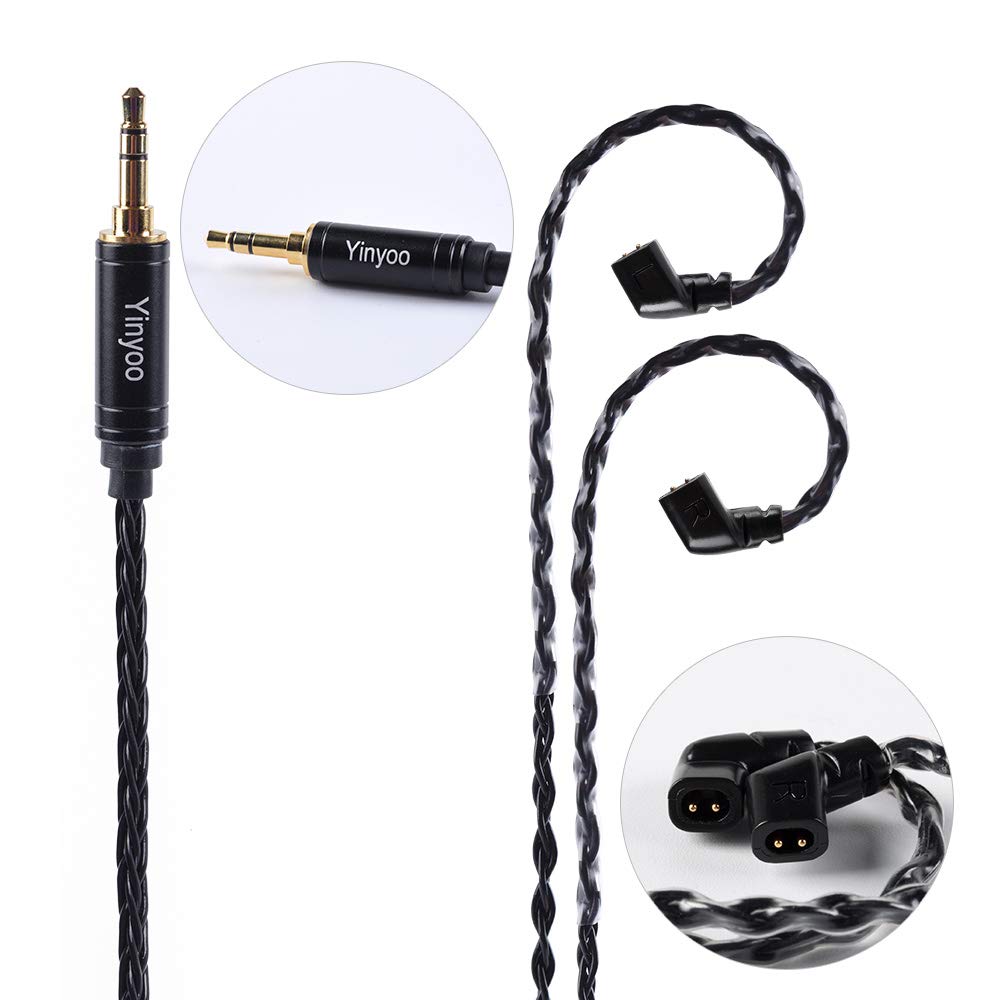 KBEAR ST16 Plus Long IEMs Earphone Cable with QDC-Type Pin for KZ ZSN/ZSN PRO /EDX PRO/ZS10 PRO/ZSN PRO X/ZS12 PRO X/ZSX/ZAS/ZVX/AS16/ZAR/DQS/ASX/D-Fi/Castor/PR2/PR3/ZEX CCA CRA/C12/C10PRO (QDC 3.5MM)