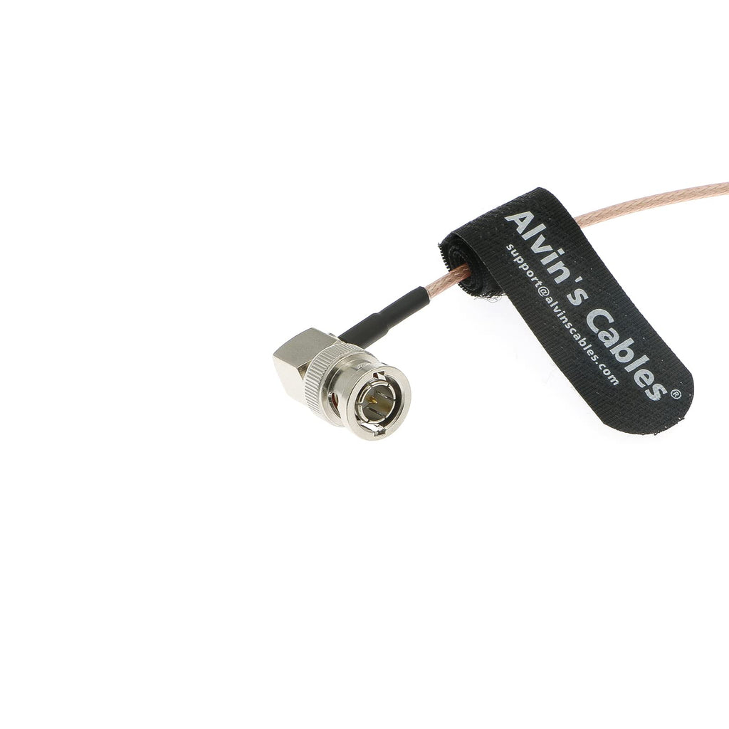 Alvin's Cables 3G SDI Cable BNC to BNC Cable Thin Flexible for Sony FS5| FS7| FX6, for Canon C300, Blackmagic URSA Camera, Atomos Ninja| Shogun Monitor, Right Angle 60CM| 2ft