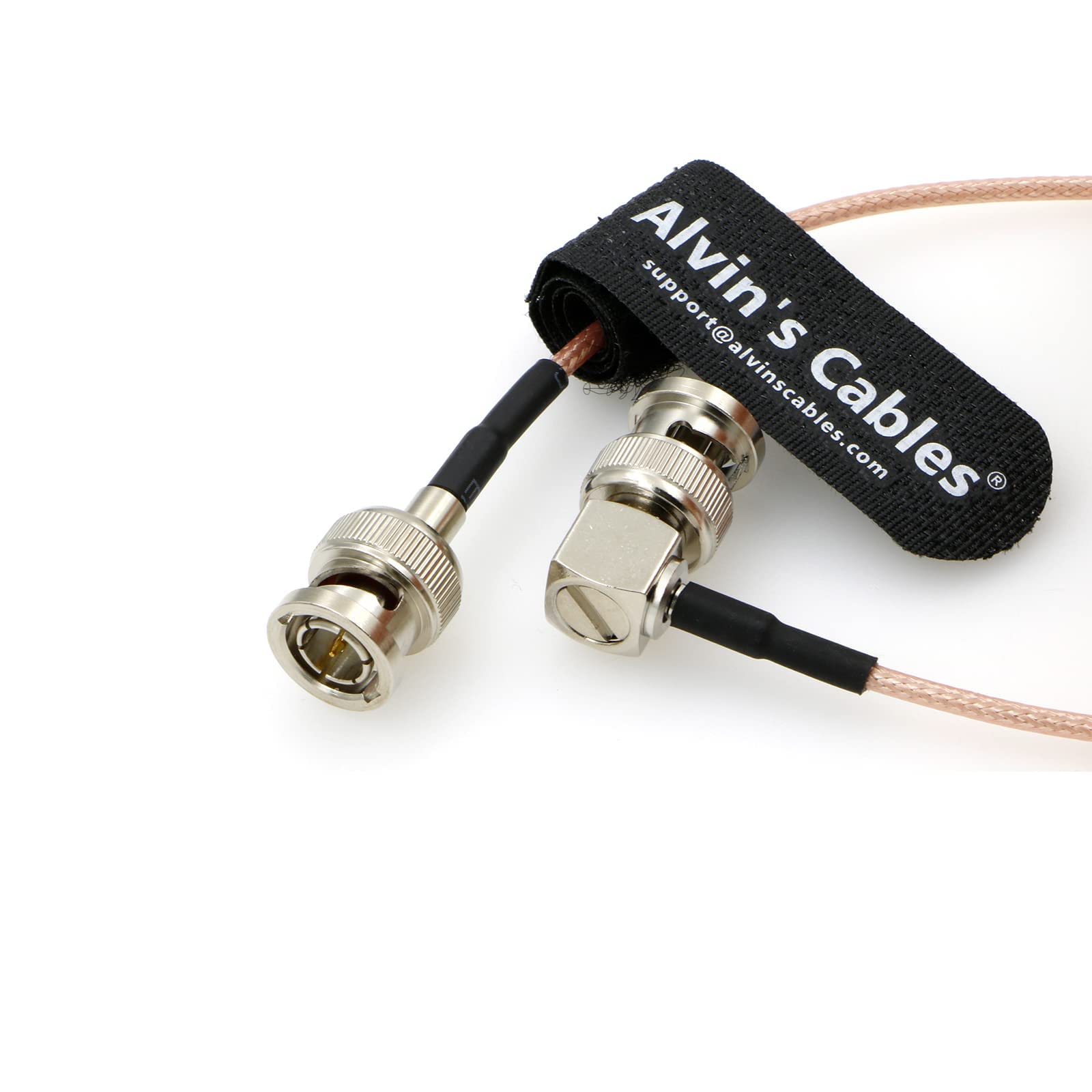 Alvin's Cables 3G SDI Cable BNC to BNC Cable Thin Flexible for Sony FS5| FS7| FX6, for Canon C300, Blackmagic URSA Camera, Atomos Ninja| Shogun Monitor, Right Angle 60CM| 2ft