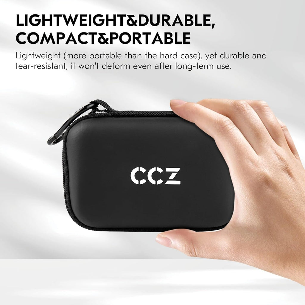 Estuche IEM KZ ZS10 Pro para monitor intrauricular, estuche para auriculares CCZ ZC02 con mosquetón, bolsa de almacenamiento de viaje EVA para CCA CRA, Shure SE215, Moondrop Chu, CCZ Melody, KBEAR KS1