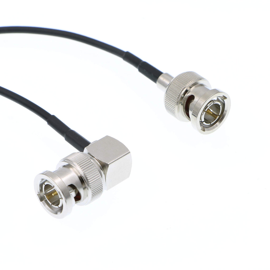 Alvin's Cables 3G SDI Cable BNC to BNC Cable Thin Flexible for Sony FS5| FS7| FX6, for Canon C300, Blackmagic URSA Camera, Atomos Ninja| Shogun Monitor, Right Angle 60CM| 2ft