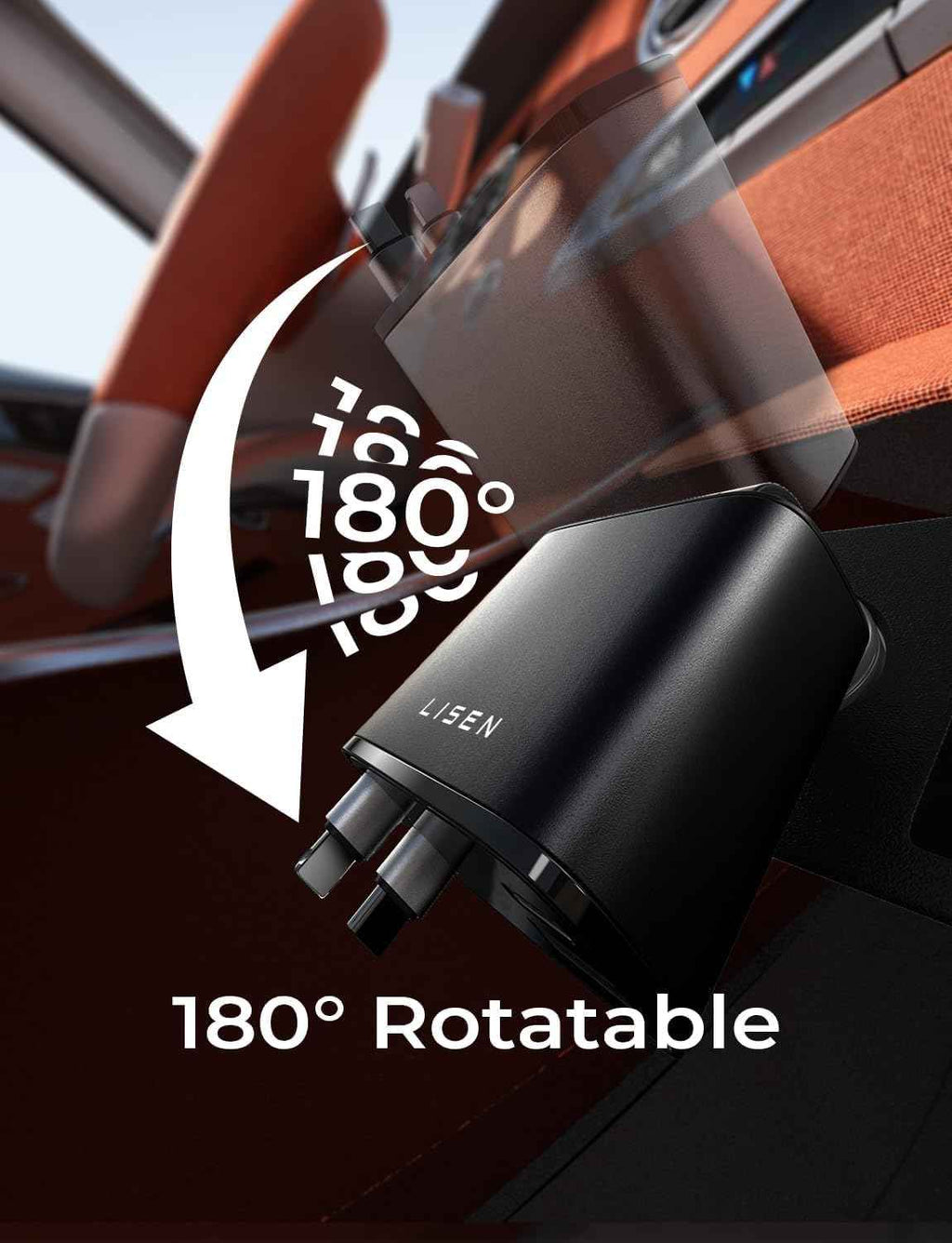 LISEN Retractable Car Charger, Gifts for Mothers Day 2026, 84W Car Charger USB C Fast Charge, Gifts for Mom Dad Him Her, Travel Essentials Car Accessories for Men Women Gifts for iPhone 17 16 15 14 13