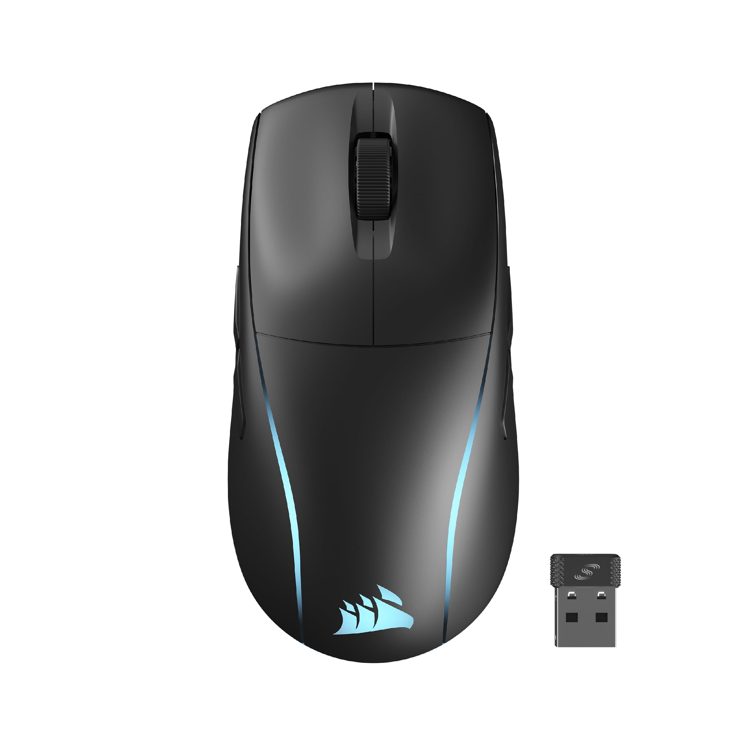 Corsair M75 Wireless Gaming Mouse - 26,000 DPI, Lightweight FPS Design, Swappable Side Buttons, iCUE Compatible, Black