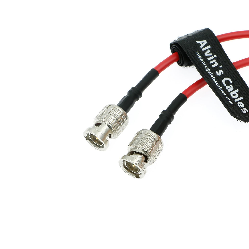 Alvin's Cables 12G SDI Cable Flexible, BNC Male to Male Right Angle for RED Komodo| Atomos Monitor 75 Ohm Shielded Cable for 4K Video Camera 50cm|19in