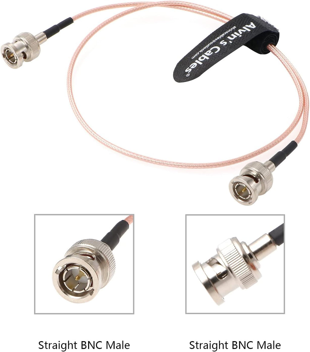 Alvin's Cables 3G SDI Cable BNC to BNC Cable Thin Flexible for Sony FS5| FS7| FX6, for Canon C300, Blackmagic URSA Camera, Atomos Ninja| Shogun Monitor, Right Angle 60CM| 2ft