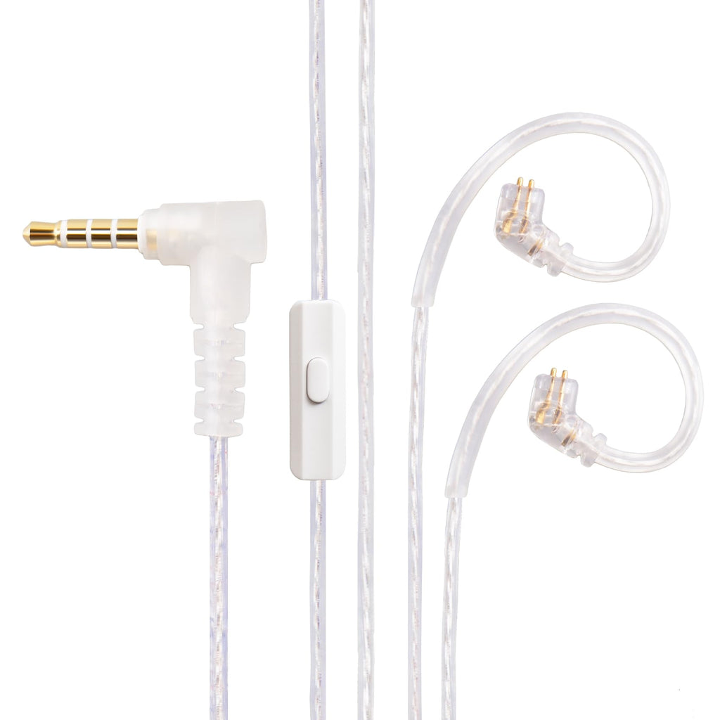 KZ CCA 2PIN IEM Earphone Cable, 4 Core High-Purity Copper Twisted IEMs Replacement Cable, Earbud Headphone Replacement Copper Extension Cable for KZ ZST ZSTX EDX ES4 AS10 CCA C10 C16 TRN V80 V90