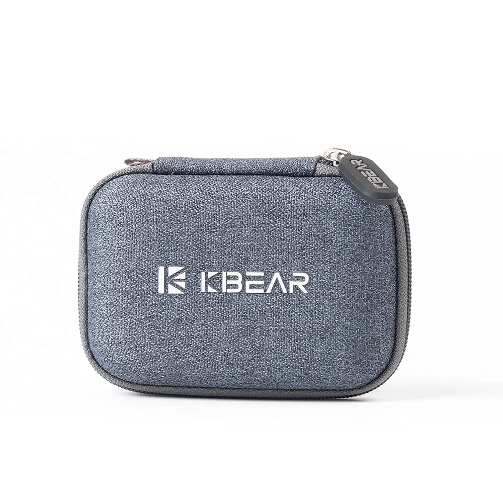 Estuche IEM KZ ZS10 Pro para monitor intrauricular, estuche para auriculares CCZ ZC02 con mosquetón, bolsa de almacenamiento de viaje EVA para CCA CRA, Shure SE215, Moondrop Chu, CCZ Melody, KBEAR KS1