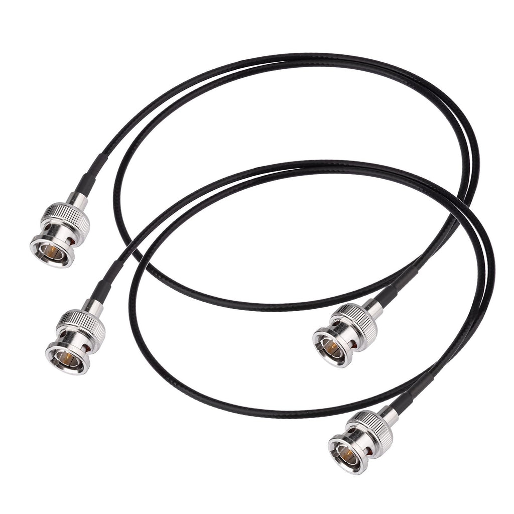 Superbat 2ft BNC Male to Male HD HDSDI 3G 4K 6K Video Cable for Splitter Converter Monitor Switcher, Supports HD-SDI/3G-SDI Video (2-Pack)