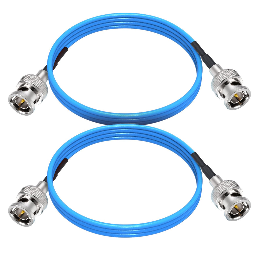 Superbat 2ft BNC Male to Male HD HDSDI 3G 4K 6K Video Cable for Splitter Converter Monitor Switcher, Supports HD-SDI/3G-SDI Video (2-Pack)