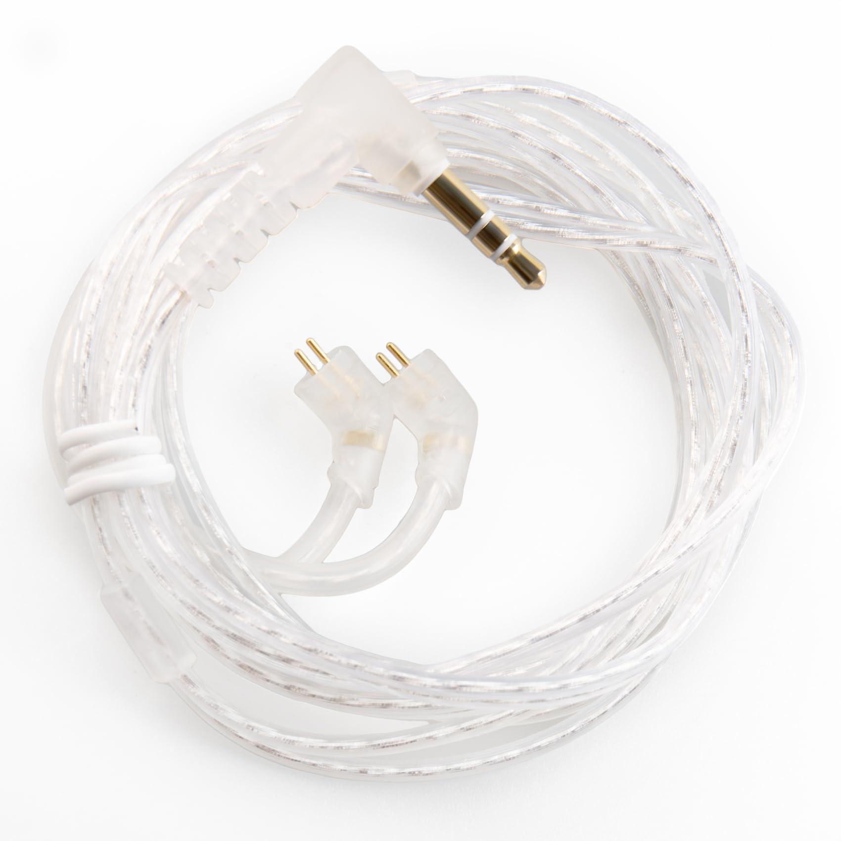 KZ CCA 2PIN IEM Earphone Cable, 4 Core High-Purity Copper Twisted IEMs Replacement Cable, Earbud Headphone Replacement Copper Extension Cable for KZ ZST ZSTX EDX ES4 AS10 CCA C10 C16 TRN V80 V90