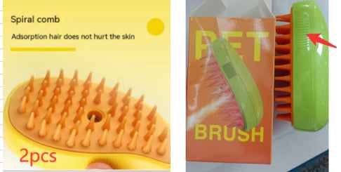 3 In 1 Cat Steam Brush Steamy Dog Brush Electric Spray Cat Hair Brushes For Massage Pet Grooming Comb Hair Removal Combs