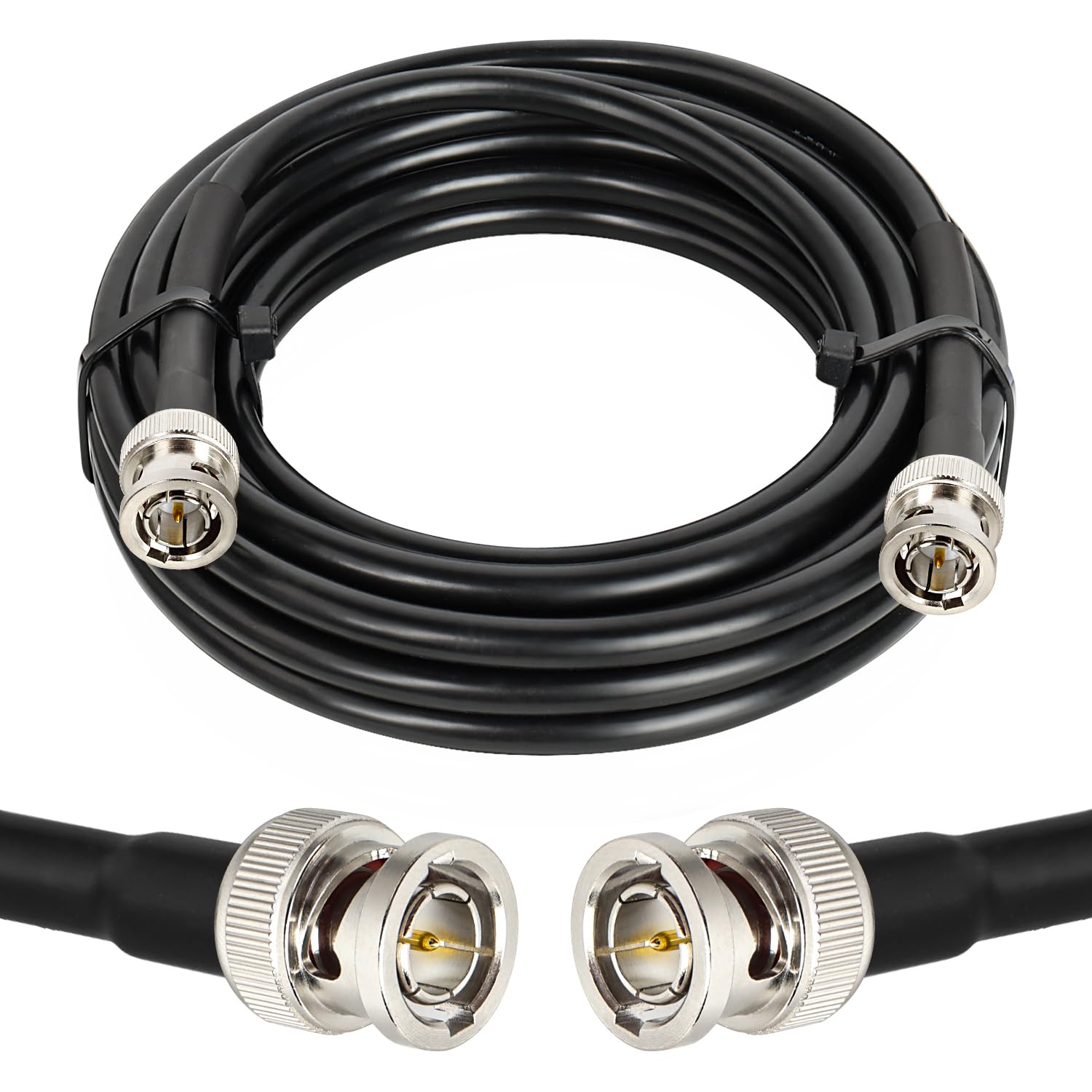 XRDS -RF 75FT SDI Cable, BNC Male Digital Video Cable 75 Ohm RG59 BNC Cables Supports HD-SDI/3G/6G-SDI/4K/8K