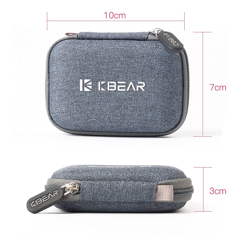 Estuche IEM KZ ZS10 Pro para monitor intrauricular, estuche para auriculares CCZ ZC02 con mosquetón, bolsa de almacenamiento de viaje EVA para CCA CRA, Shure SE215, Moondrop Chu, CCZ Melody, KBEAR KS1