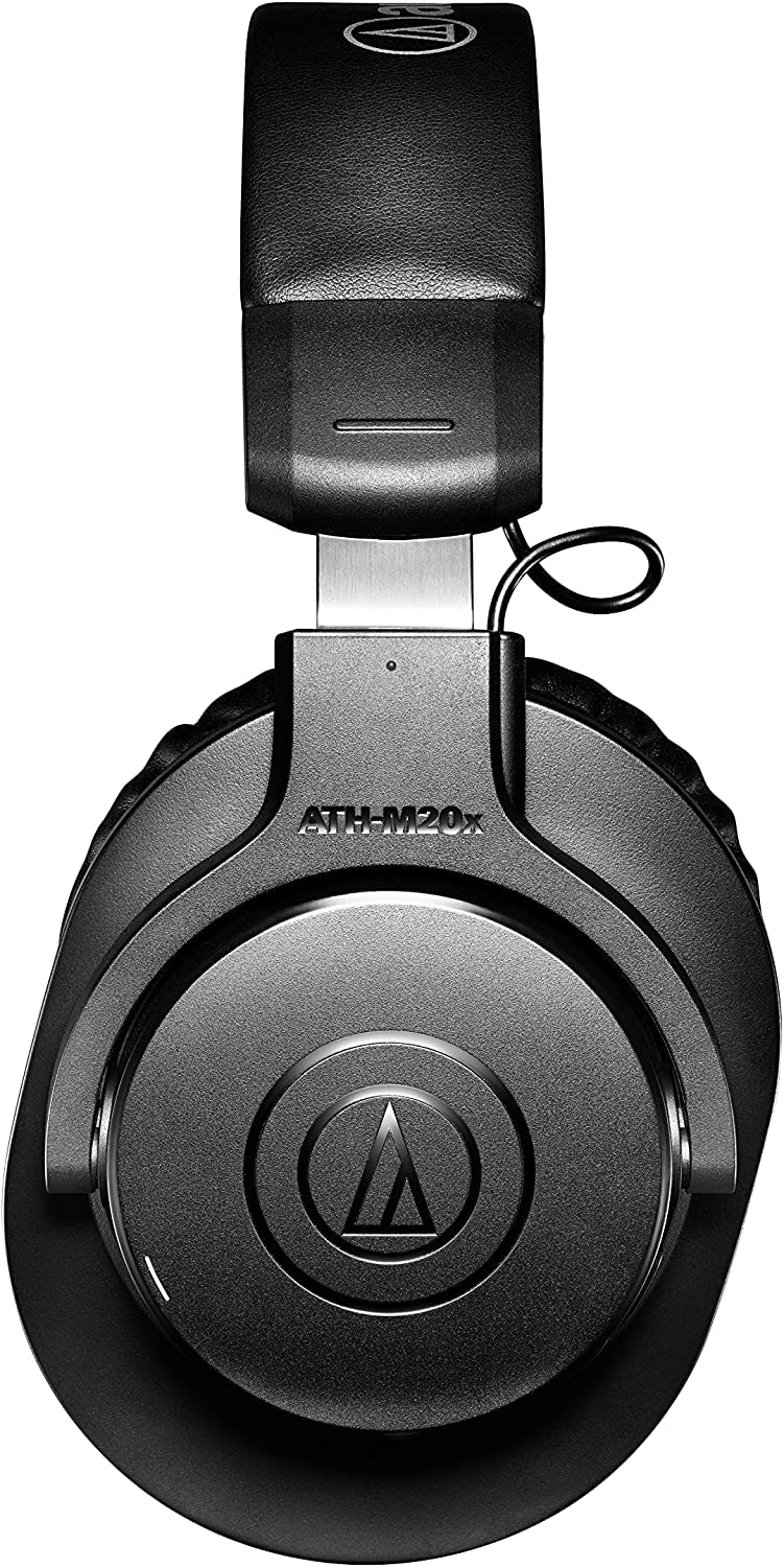 Audio-Technica ATH-M20x Professional Studio Monitor Headphones, Black