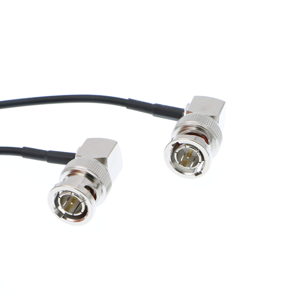 Alvin's Cables 3G SDI Cable BNC to BNC Cable Thin Flexible for Sony FS5| FS7| FX6, for Canon C300, Blackmagic URSA Camera, Atomos Ninja| Shogun Monitor, Right Angle 60CM| 2ft