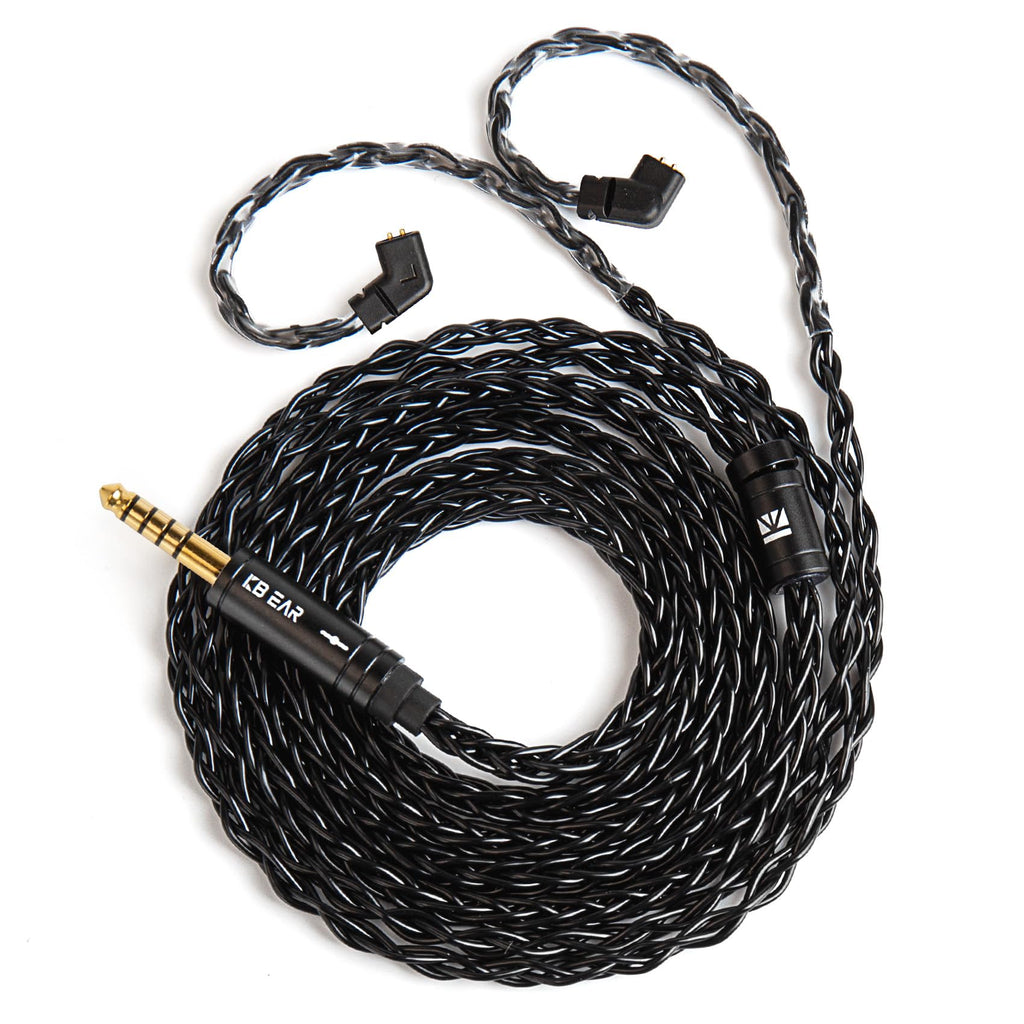 KZ CCA 2PIN IEM Earphone Cable, 4 Core High-Purity Copper Twisted IEMs Replacement Cable, Earbud Headphone Replacement Copper Extension Cable for KZ ZST ZSTX EDX ES4 AS10 CCA C10 C16 TRN V80 V90