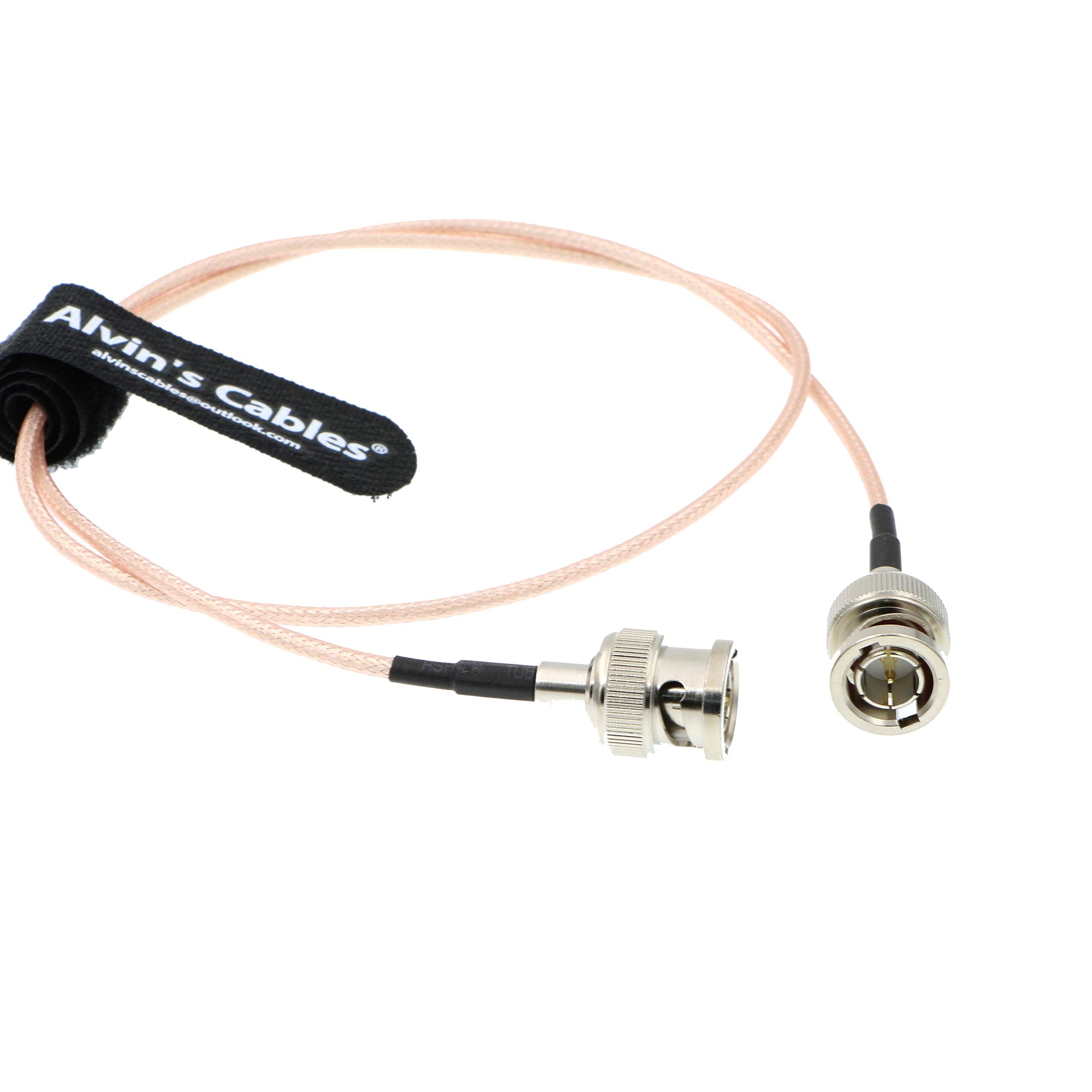 Alvin's Cables 3G SDI Cable BNC to BNC Cable Thin Flexible for Sony FS5| FS7| FX6, for Canon C300, Blackmagic URSA Camera, Atomos Ninja| Shogun Monitor, Right Angle 60CM| 2ft