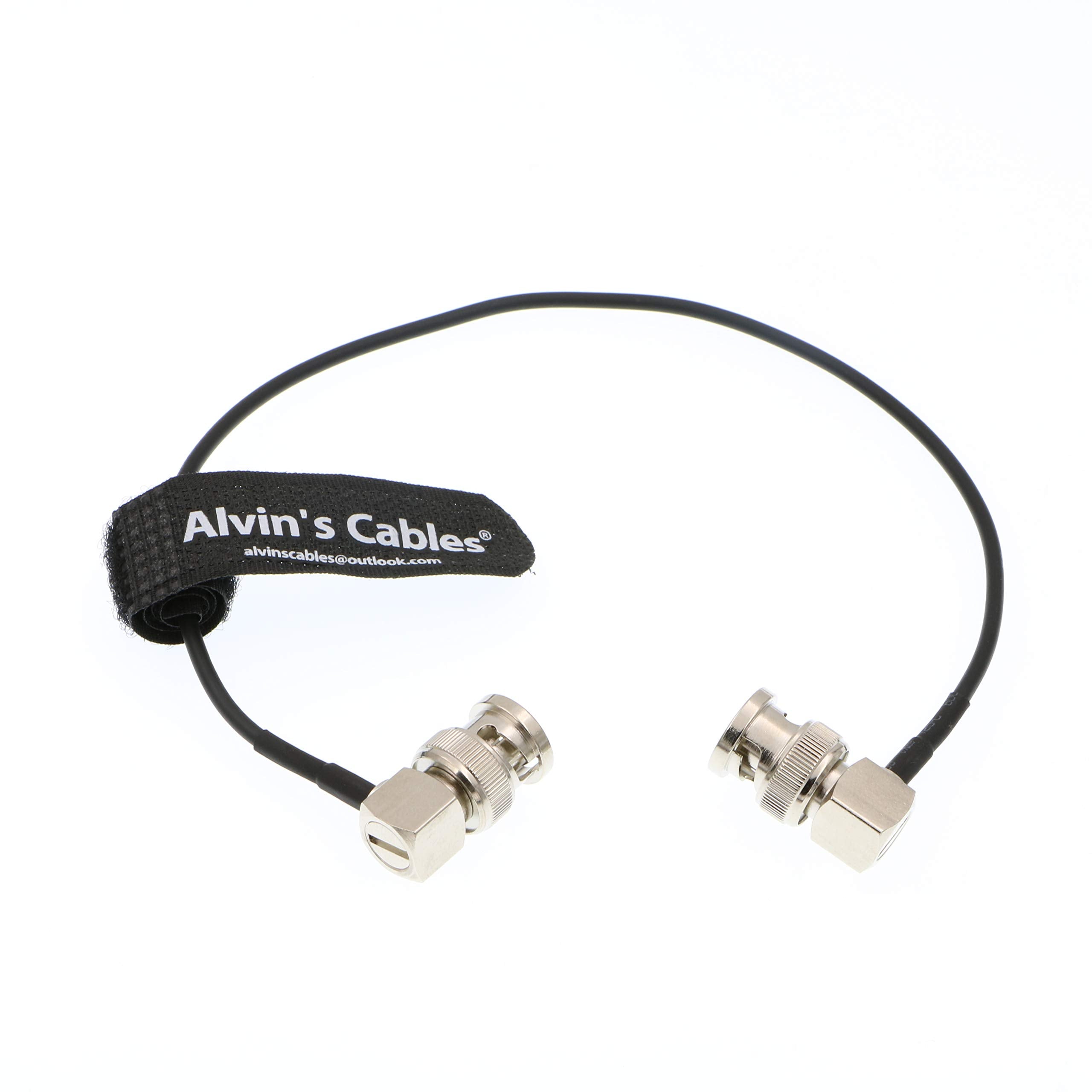 Alvin's Cables 3G SDI Cable BNC to BNC Cable Thin Flexible for Sony FS5| FS7| FX6, for Canon C300, Blackmagic URSA Camera, Atomos Ninja| Shogun Monitor, Right Angle 60CM| 2ft