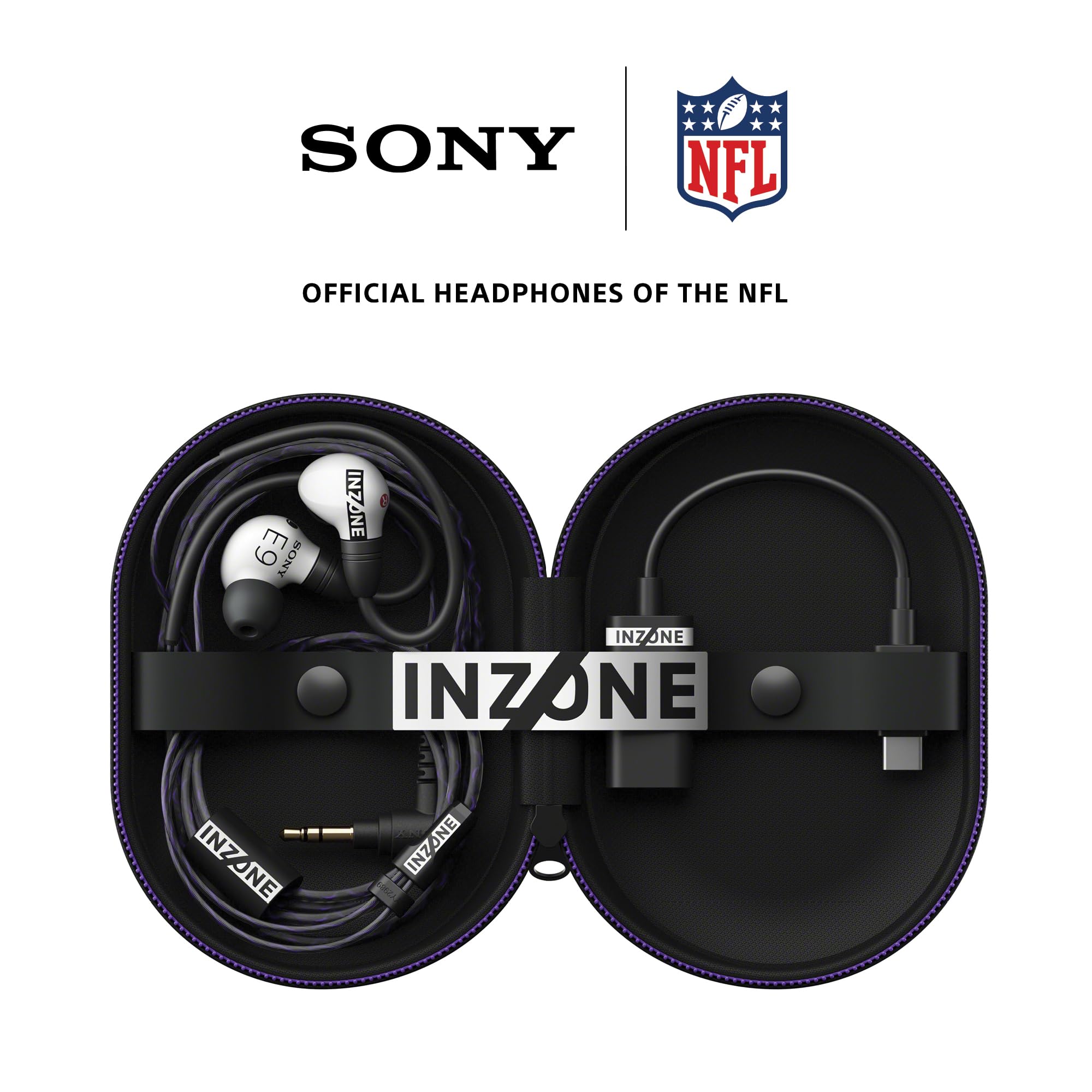 Sony INZONE E9 Wired in-Ear Monitor for Gaming, Tuned for FPS Games, Sound Isolating Earbuds, Comfortable Fit, Low Profile Design, 360 Spatial Sound, Case Included, Developed with Fnatic, Black