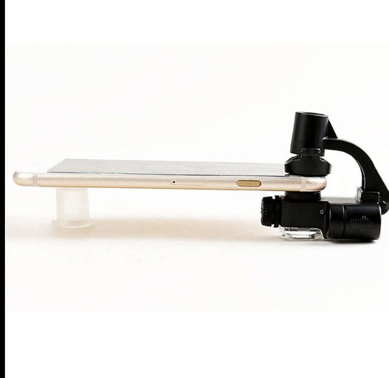 Mobile Phone Clip-on Magnifying Glass With Light And Portable