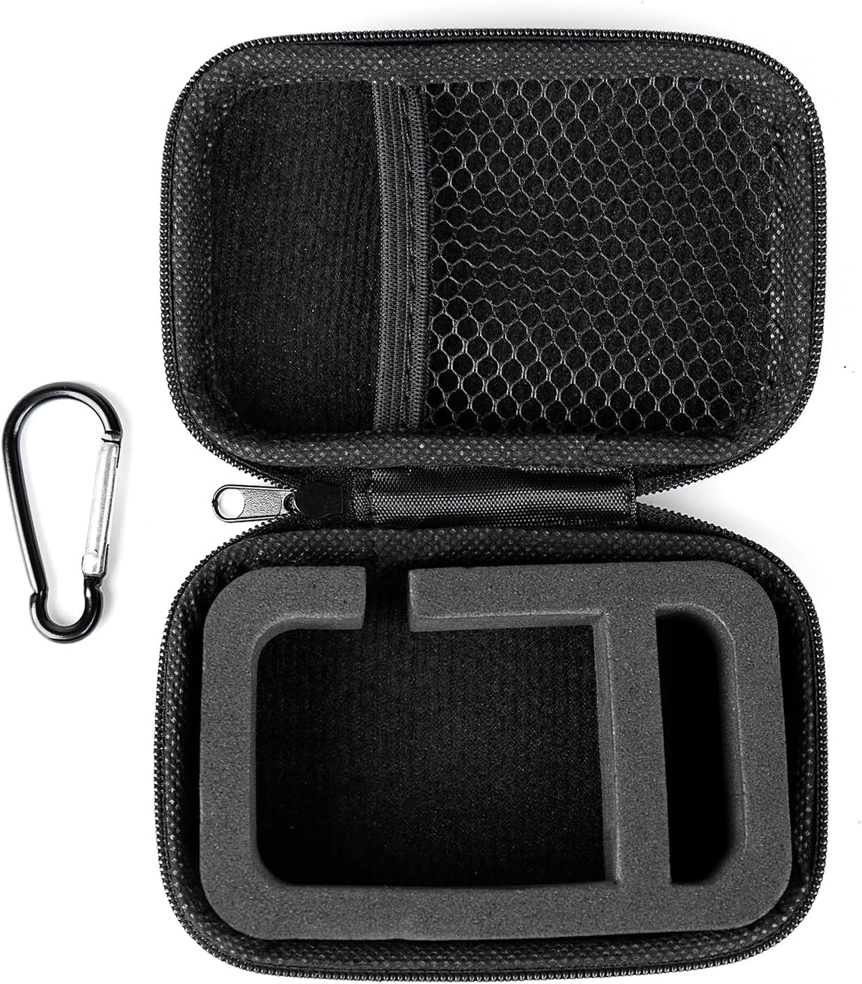 Estuche IEM KZ ZS10 Pro para monitor intrauricular, estuche para auriculares CCZ ZC02 con mosquetón, bolsa de almacenamiento de viaje EVA para CCA CRA, Shure SE215, Moondrop Chu, CCZ Melody, KBEAR KS1