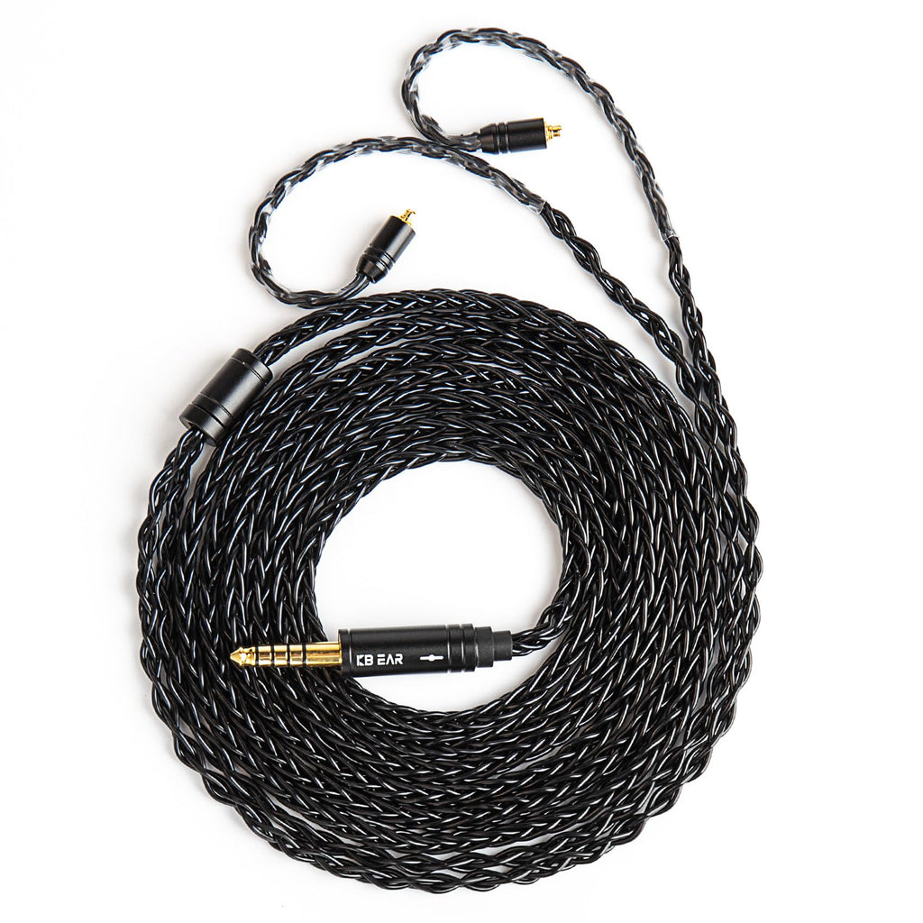 KBEAR ST16 Plus Long IEMs Earphone Cable with QDC-Type Pin for KZ ZSN/ZSN PRO /EDX PRO/ZS10 PRO/ZSN PRO X/ZS12 PRO X/ZSX/ZAS/ZVX/AS16/ZAR/DQS/ASX/D-Fi/Castor/PR2/PR3/ZEX CCA CRA/C12/C10PRO (QDC 3.5MM)