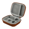 Linsoul ZiiGaat PELLEPOD Leather Earbud Case, Waterproof IEM Storage Box, Hard Carrying Bag, Protective Storage Box, Fit for Earphone ZS10 Pro, Zero: 2, EM6L, EW300, SuperMix 4, Orchestra Lite (Brown)