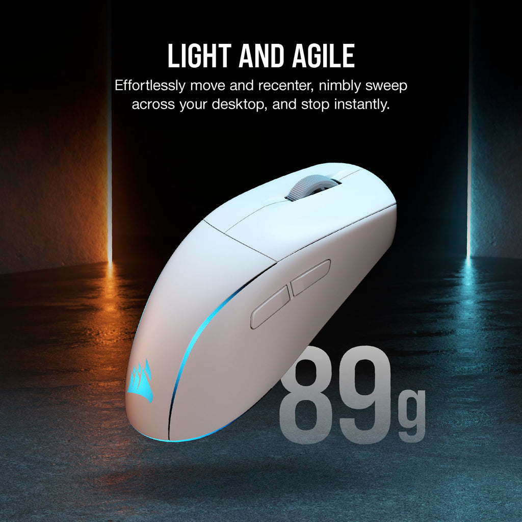 Corsair M75 Wireless Gaming Mouse - 26,000 DPI, Lightweight FPS Design, Swappable Side Buttons, iCUE Compatible, Black