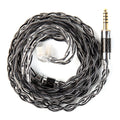 KBEAR P34 IEM Cable, 5N 2-Strands 98-Core OFC Silver-Plated HiFi Earphone Upgrade 2Pin Cable, Interchangeable 3.5mm/4.4mm Plug, in Ear Monitors Headphones Replacement Wire for Audiophile Musician