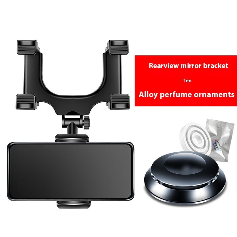 Rearview Mirror Clip-on Car Mobile Phone Special Navigation Bracket